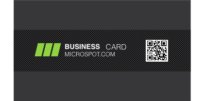 Charcoal-QR-Business-Card-Template-Front