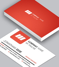 Corporate Red Business Card