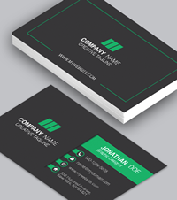 Green Elegant Business Card