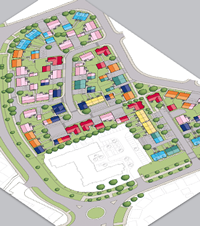Detailed Street Plan CAD Template