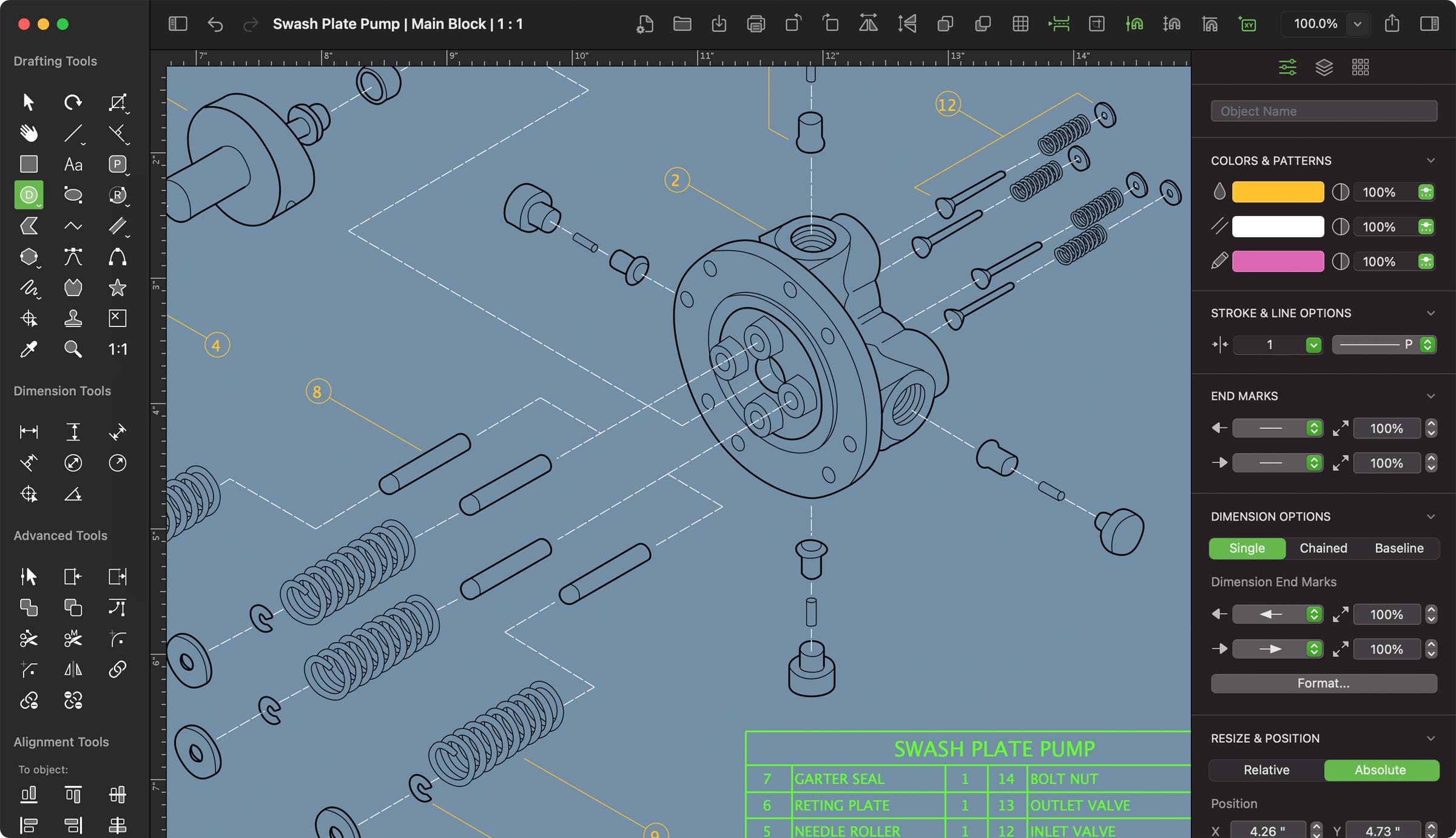 MacDraft Exploded Diagram