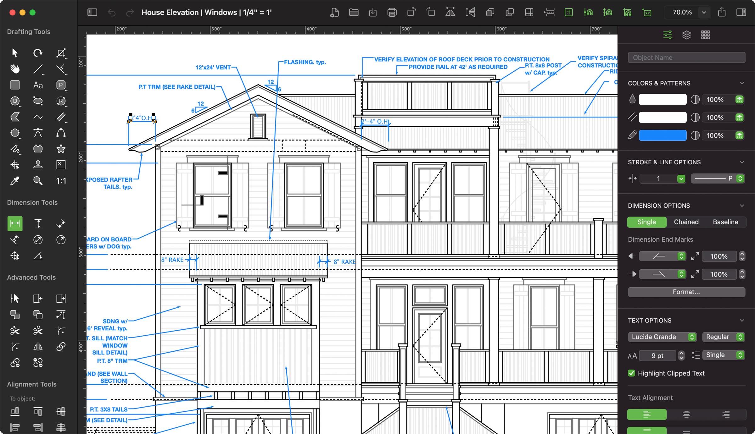 MacDraft Elevation