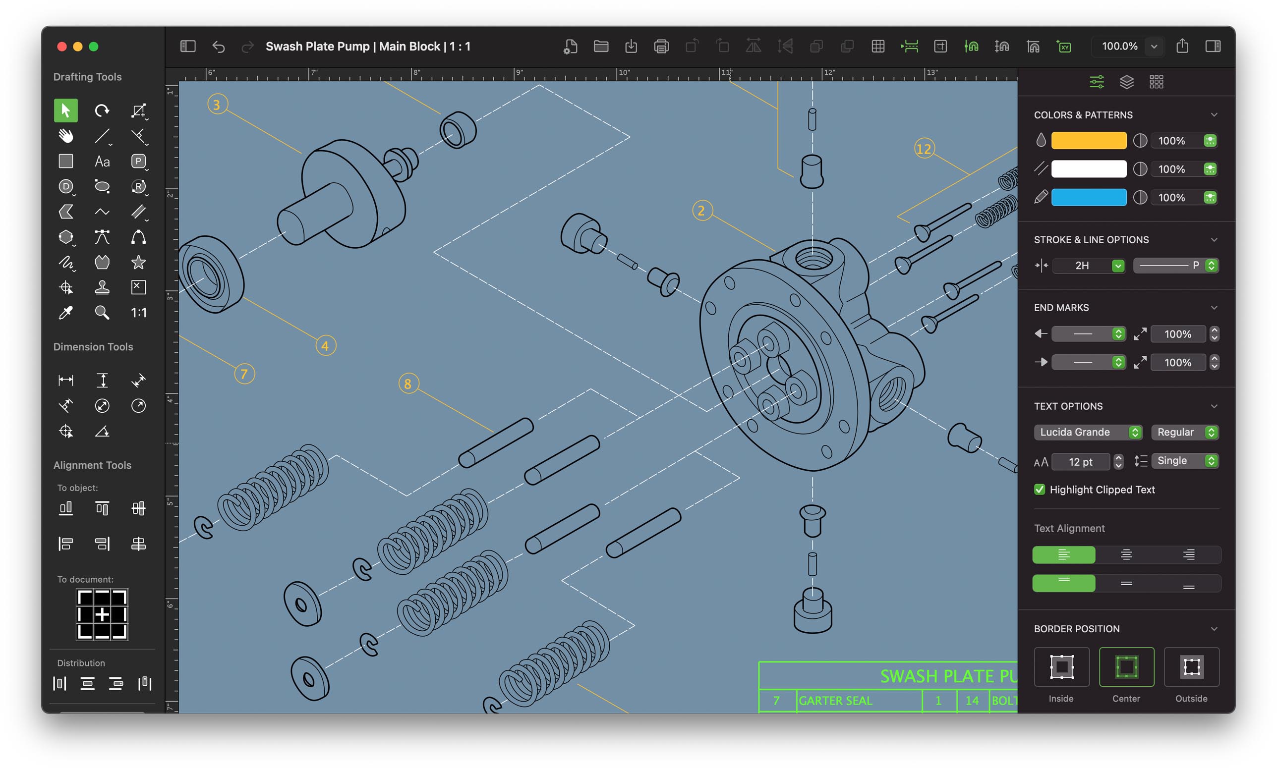 MacDraft Exploded View