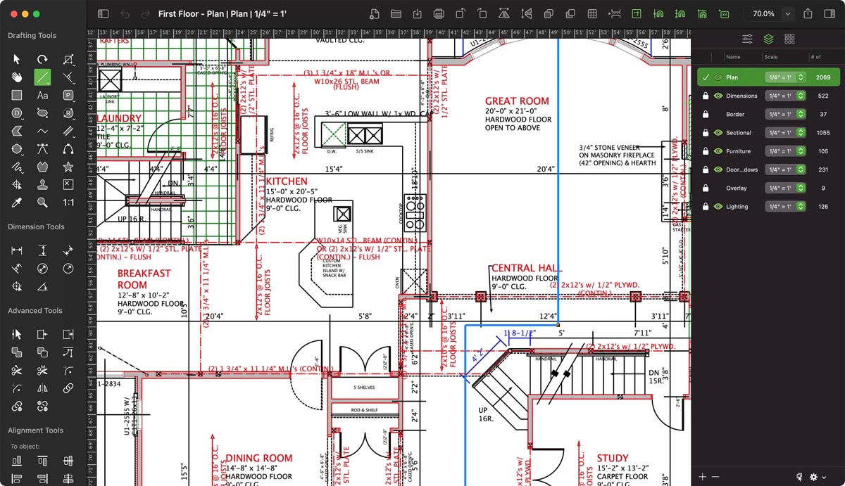 MacDraft Complex Plan