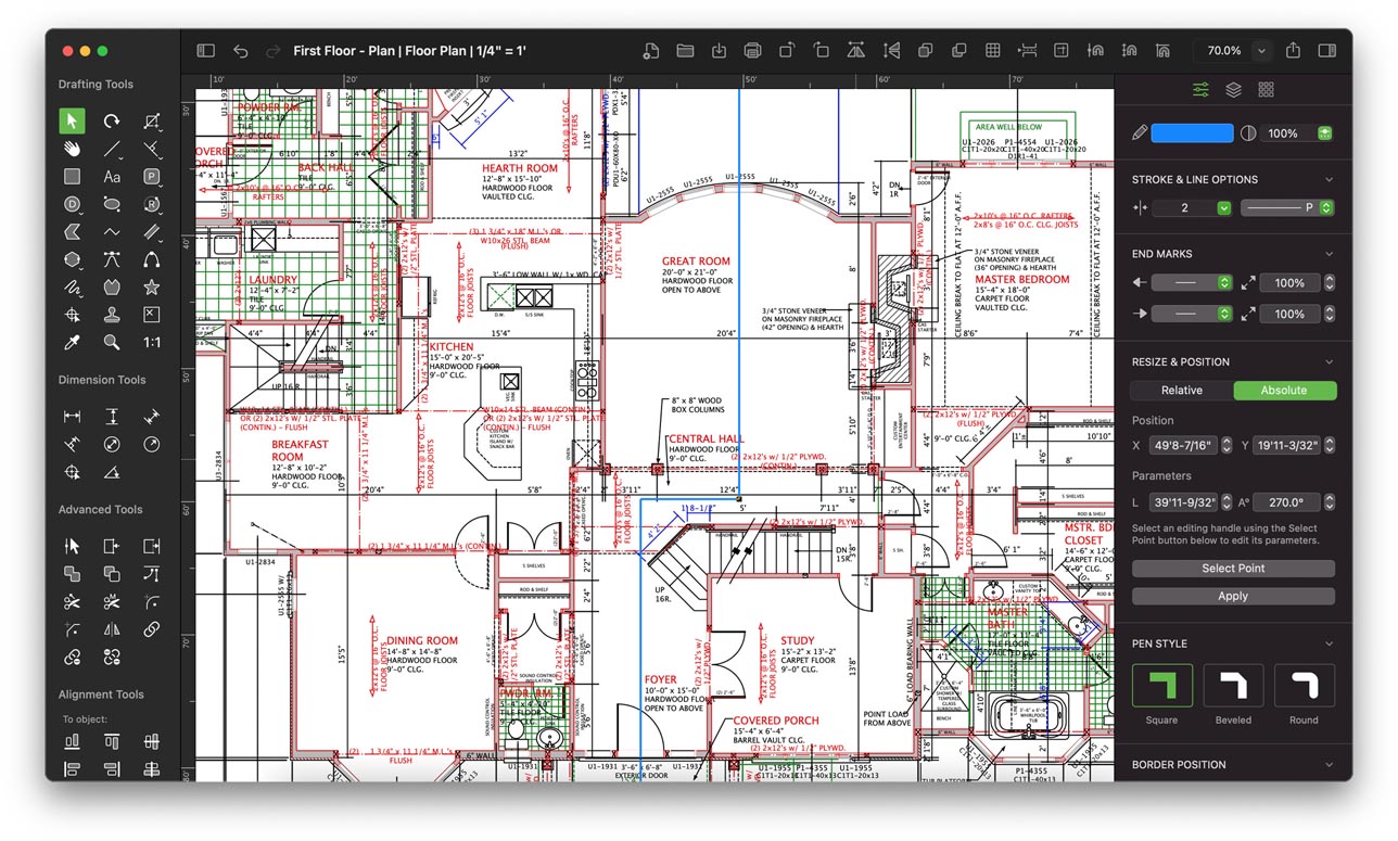 acDraft Pro Complex Plan