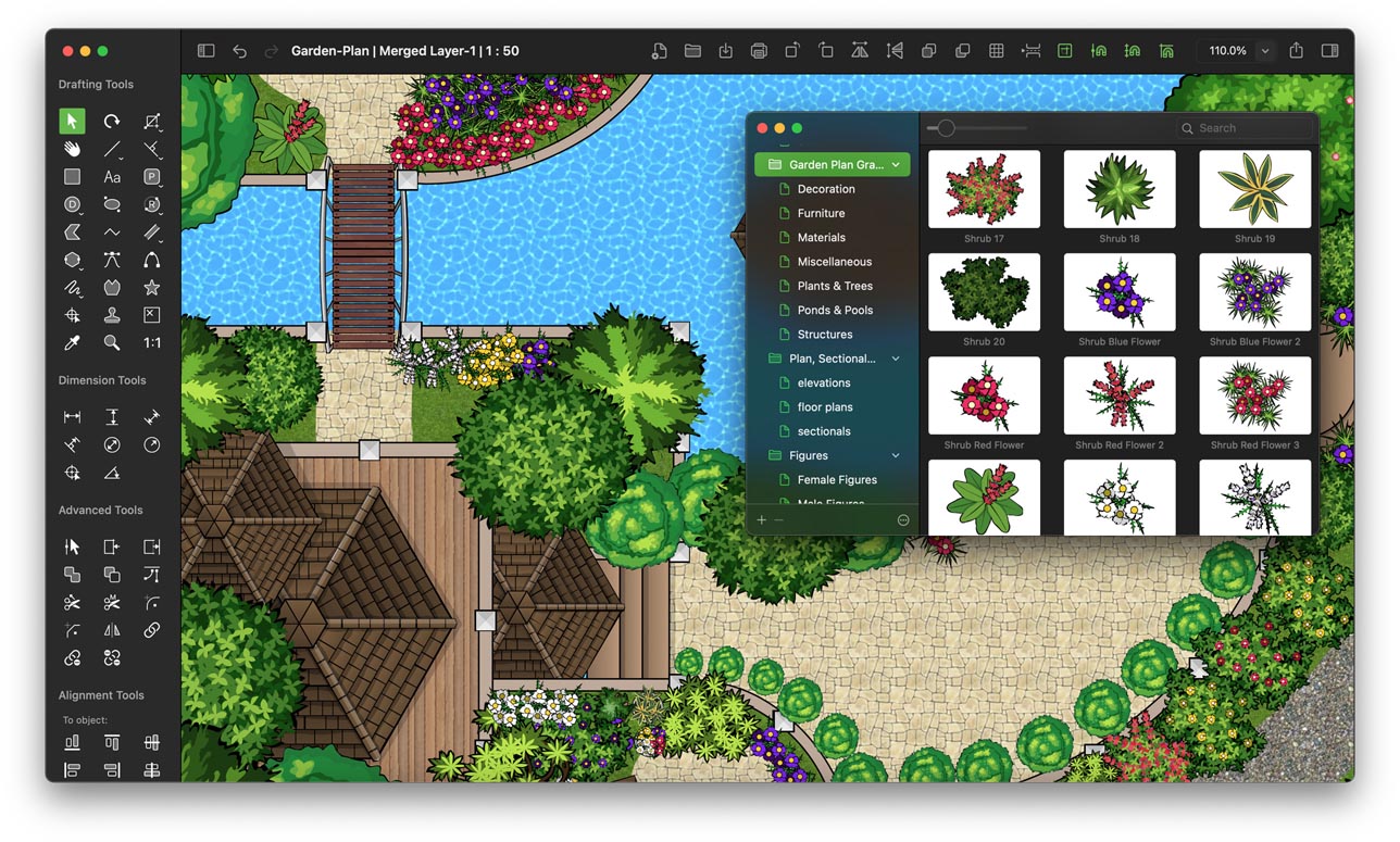 MacDraft Pro Garden Plan