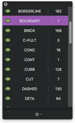 DWG Layers Palette