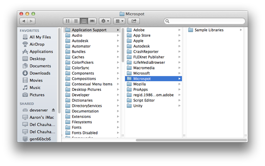 Microspot Folder copied