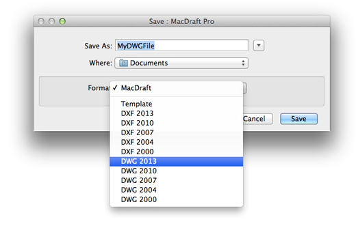 Open MacDraft Document