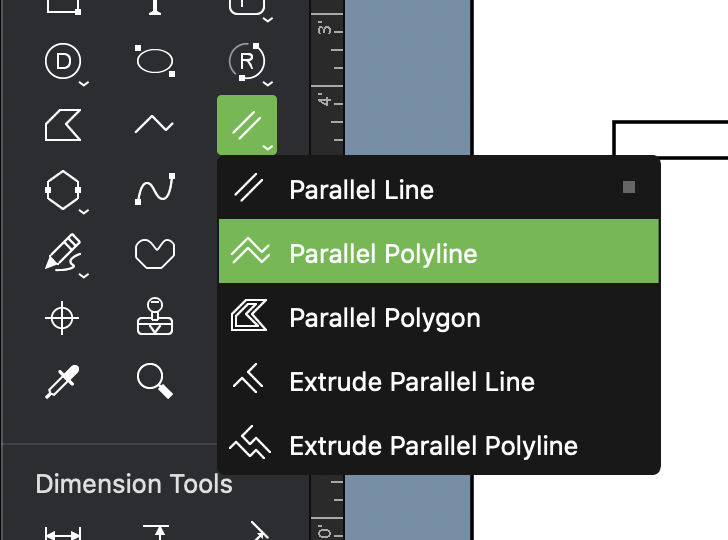 MacDraft Wall Drawing Tools