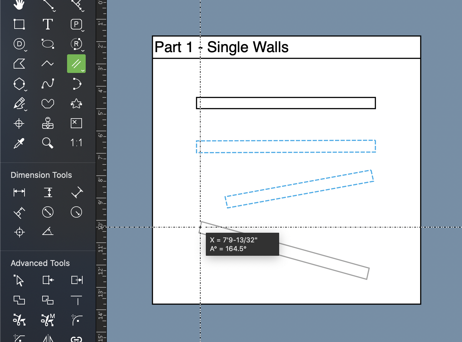 MacDraft Wall Drawing Tools