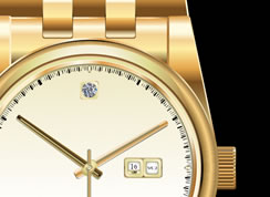 Gold Watch Product Artwork