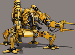Robot Walker Illustration