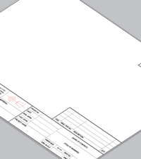 Blank Orthographic Frame CAD Template