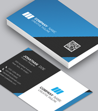 Blue Angles QR Code Business Card