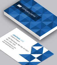 Blue Pattern Business Card