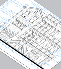 House Elevation CAD Template