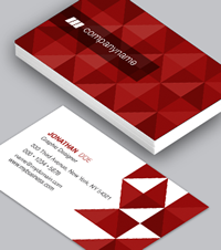 Red Pattern Business Card