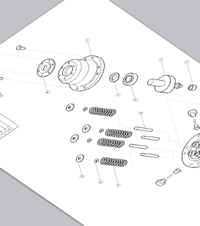 Swash Plate Pump CAD Template